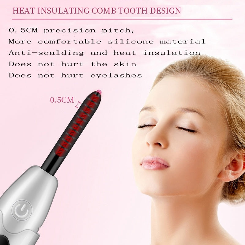 Electric Heated Eyelash Curler USB Charge Makeup Curling Kit Long Lasting Natural Eye Lash Curler Beauty Tools Electric Heated Eyelash Curler USB Charge Makeup Curling Kit Long Lasting Natural Eye Lash Curler Beauty Tools
